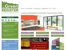 Tablet Screenshot of greenregister.org.uk